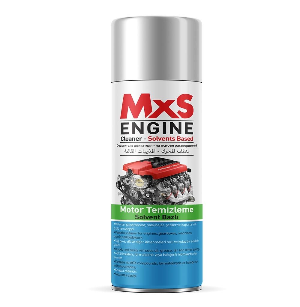 MXS MOTOR TEMİZLEME SPREY SOLVENT BAZLI 400 ML