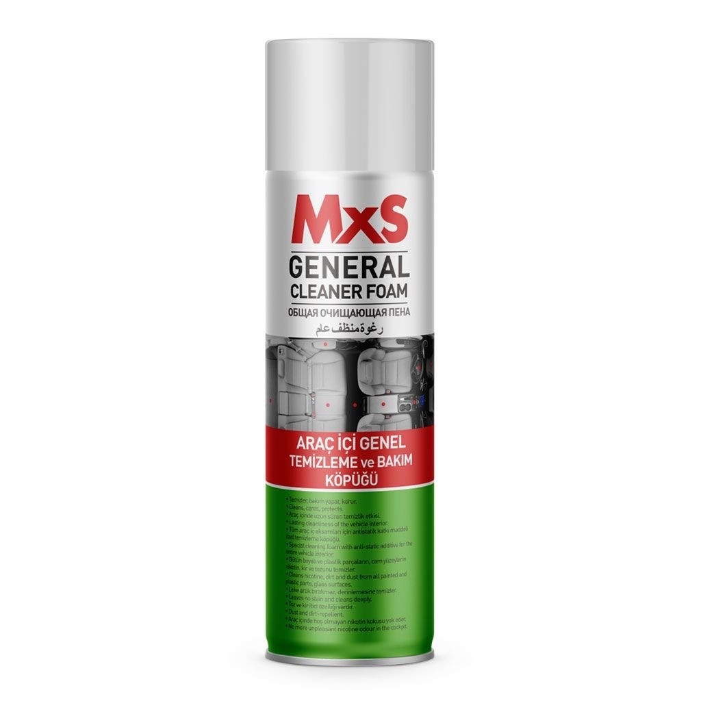 MXS ARAÇ İÇİ GENEL TEMİZLEME VE BAKIM KÖPÜK SPREY 500 ML