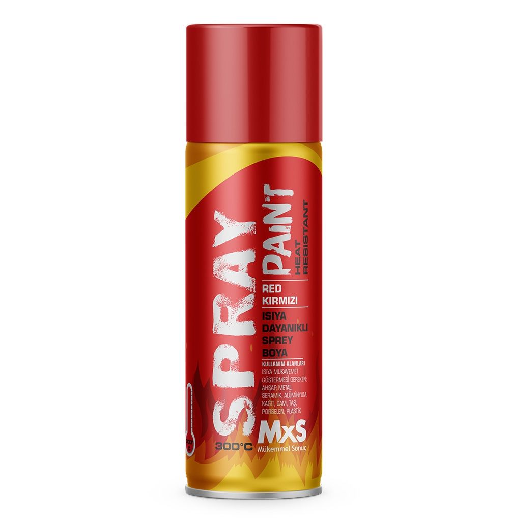 MXS ISIYA DAYANIKLI KIRMIZI SPREY BOYA 300 C° / 400 ML
