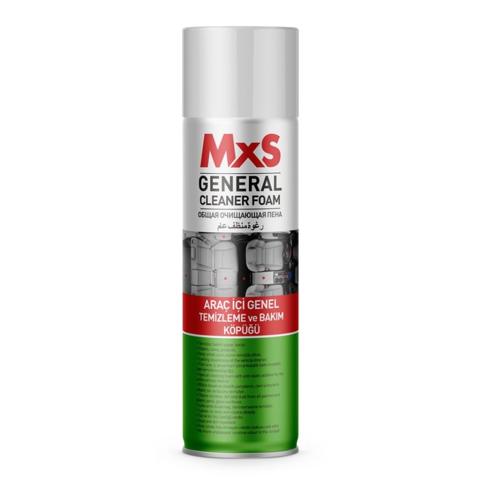MXS ARAÇ İÇİ GENEL TEMİZLEME VE BAKIM KÖPÜK SPREY 500 ML